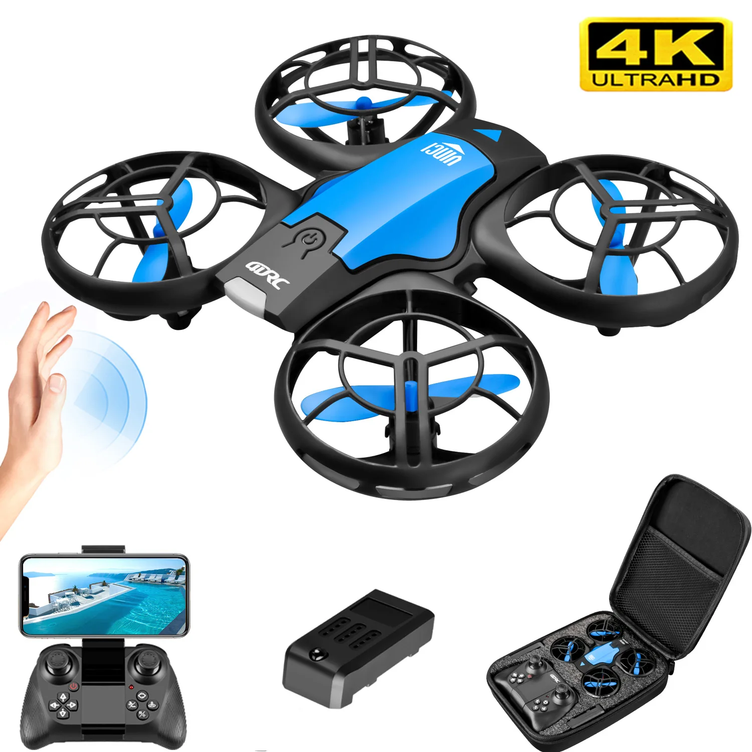 Novo Mini Drone V8 4K Profissi - Drone Controller Screen avaliação e preço