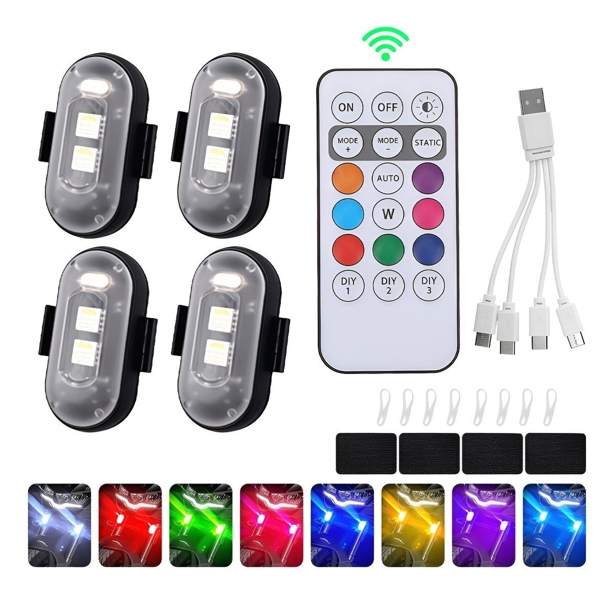 4 Peças de Luzes Estroboscópic - Drone Strobe Light avaliação e preço